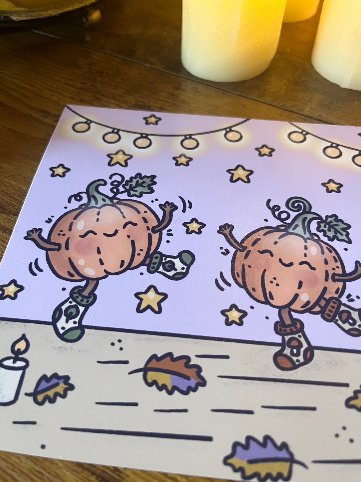 Dancing Pumpkin Print
